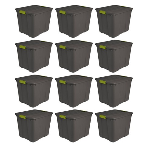 Sterilite 20 Gallon Stackable Plastic Storage Tote Container Bin