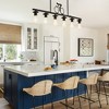 PAKOKULA Modern 6 light Black Linear Kitchen Island Chandelier Farmhouse Hanging Pendant Light - 4 of 4