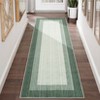 Washable Modern Geometric Bordered Area Rugs for Bedroom Living Room, Large Non Slip Soft Throw Carpet for Home Office - 3 of 4