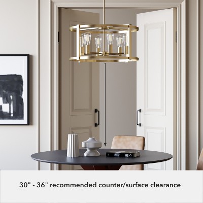 Astwood Alturas Gold 26" 6-Light Drum Chandelier