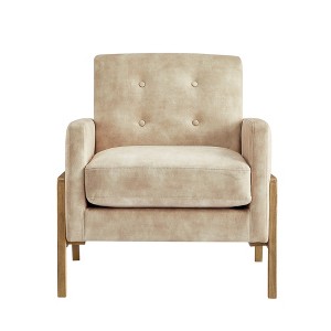 TiramisuBest Tufted Back Accent Chair - Sand - 1 of 4