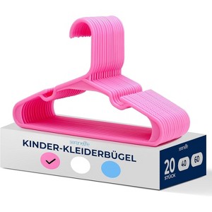 SereneLife Non-Slip Plastic Kids Hangers - 1 of 4