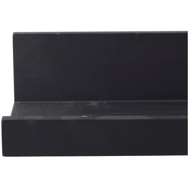 Set of 2 Wood 2 Wall Shelves with Black - CosmoLiving by Cosmopolitan, 3 of 6