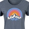 Women's - Instant Message - Sunset Mountains Graphic T-shirt Dress - 2 of 4