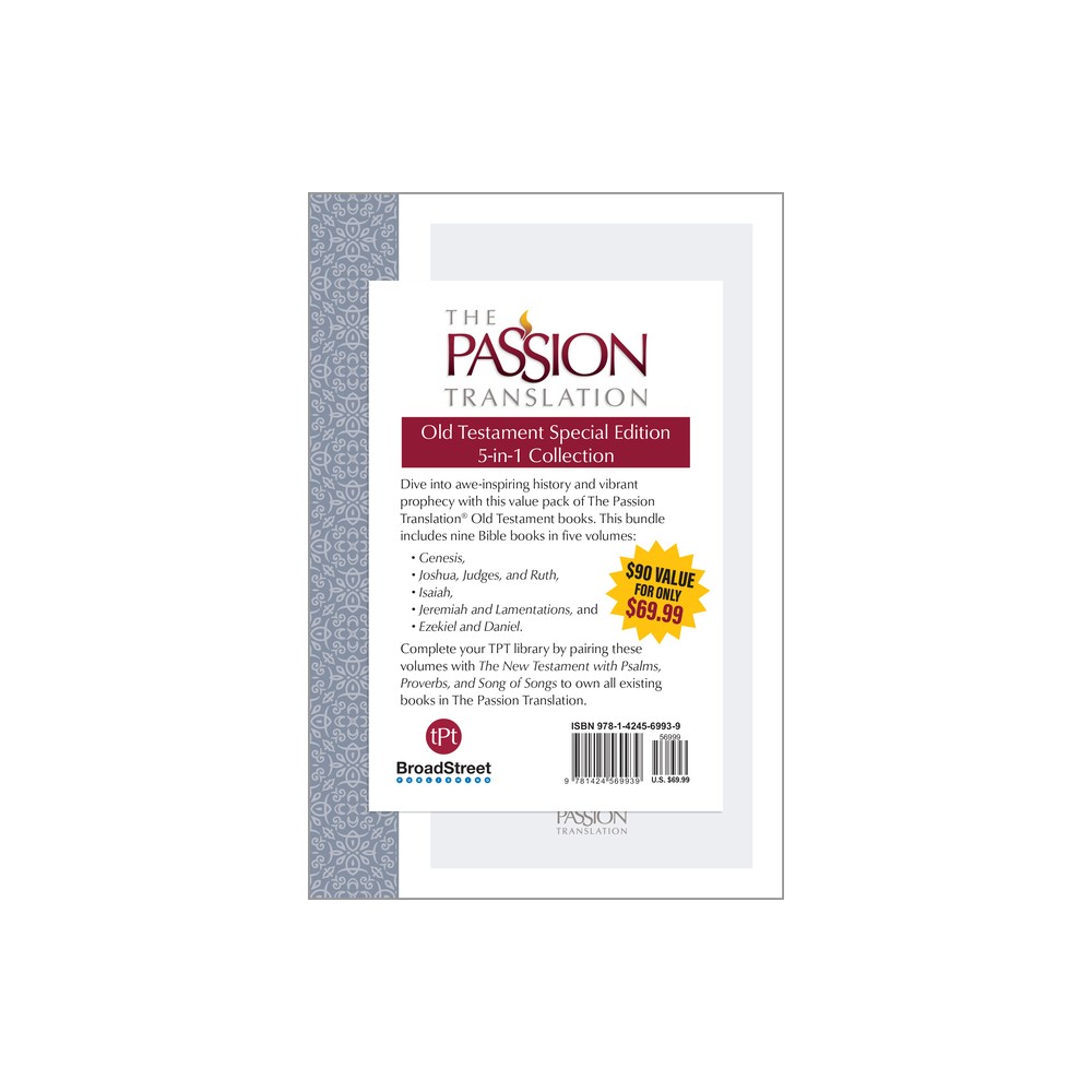 The Passion Translation Old Testament Special Edition - by Brian Simmons (Paperback)