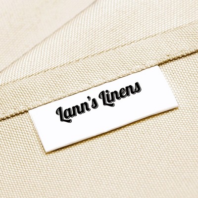 Ivory Round Polyester Tablecloth Set for Weddings and Banquets