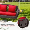EROMMY Patio Hanging Swing Bench Chair with Cushions - 4 of 4