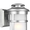 Generation Lighting Newport 13" High Brushed Steel Outdoor Wall Light - 2 of 2
