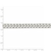 Black Bow Jewelry Men's 8.5mm Sterling Silver Solid D/C Domed Curb Chain Bracelet - 4 of 4