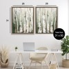 Stupell Industries Organic Birch Forest Trees 2pc Floating Frame Art Set - 3 of 4