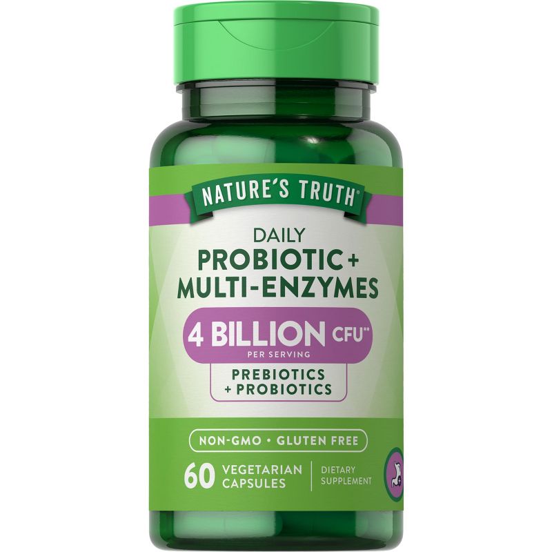 Nature's Truth Probiotics with Enzymes | 60 Capsules, 1 of 6
