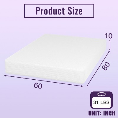 Queen White Bamboo Gel Memory Foam Adjustable Mattress