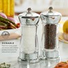 Kamenstein Manual Spice Mills (Set of 2), Adjustable Ceramic Grinding Mechanism, Prefilled with Sea Salt & Peppercorns, Includes Refillable Jars - 2 of 4