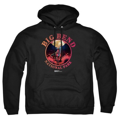 Men's Big Bend National Park Coyote In The Moonlight  Full Color Pull-Over Hoodie