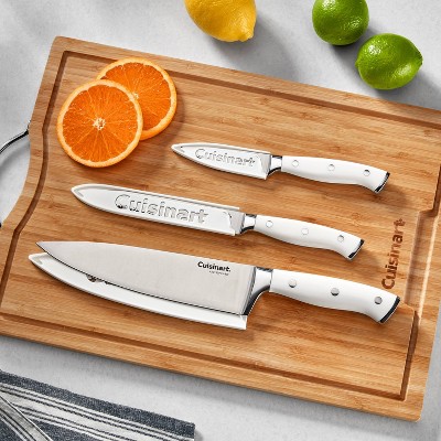 Cuisinart Classic White Triple Rivet 6pc Chef Set with Blade Guards missing one