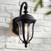 John Timberland Traditional Outdoor Wall Light Fixture Black 16 3/4" Clear Glass Downbridge for Exterior House Porch Patio Deck - 2 of 4
