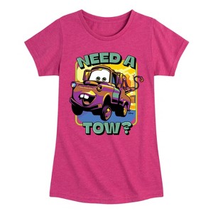 Girls' - Disney - Mater Need A Tow Fitted Short Sleeve Graphic T-Shirt - 1 of 4
