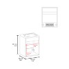 Gulches Modern Floating Vessel Sink Vanity, White - Double Doors with Storage Shelf - 3 of 4