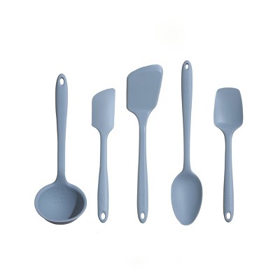 10pc Soft Grip Nylon Kitchen Utensil Set Gray - Figmint™ : Target