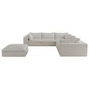 Dewdrop Blue&White Cloud Sofa, Corduroy Fabric Deep Seat Couch with Removable Cushion, No Assembly Needed - 3 of 4