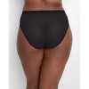 Curvy Couture Women's Mesh High Cut Brief Panty Sunset Glow - 4 of 4