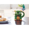 100 North ESNCHMG-DN Emerald Green Fire Breathing Dragon Character 17 ounce Glossy Ceramic Coffee Tea Cup Mug For Your Favorite Morning Brew - 3 of 4