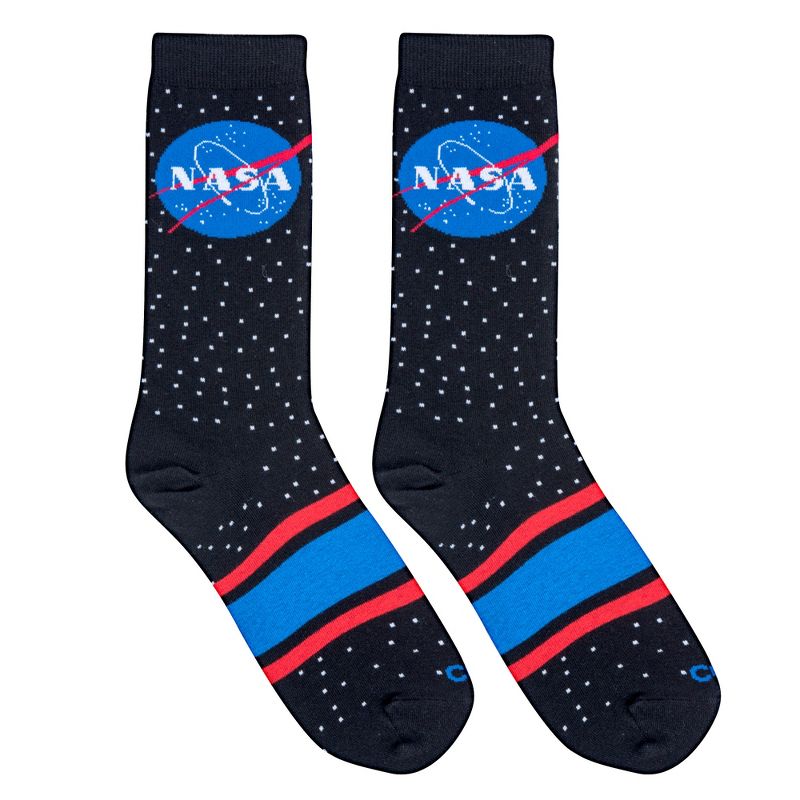 Cool Socks, Nasa Stars, Funny Novelty Socks, Medium, 5 of 6