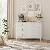6 Drawer Nightstand Fluted Panel Modern Chest of Drawers Bedside Storage Table, for Living Room, Hallway, Entryway - 3 of 4
