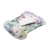 Insten Floral Mouse Pad with Wrist Support Rest, Ergonomic Support, Pain Relief Memory Foam, Non-Slip Rubber Base, Trapezoid L - 3 of 4