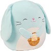 Squishmallows 10" Buttons The Blue Bunny - Official Jazwares Plush - Collectible Soft & Squishy Rabbit Stuffed Animal Toy- Gift for Kids, Girls & Boys - 2 of 4