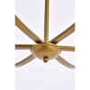 Elegant Lighting Trey 42 inch pendant in brass - 4 of 4