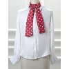 Allegra K Women Retro Polka Dot Skinny Scarf Neck Scarves Wrap Long Neckerchief Hair Band 1 Pc - 2 of 4