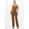 Slickblue Women’s Ribbed Tank & Pant Set, Functional Pockets, Co-ord Outfit, Everyday Wear, Color Options, Size S-L - 2 of 4