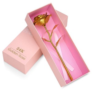 MEDca 24k Gold Rose with Luxury Gift Box - 10-inch Golden Rose