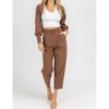 Women's BELTED STRAIGHT LEG TROUSERS - Idem Ditto - 3 of 4