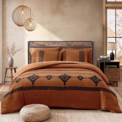 Der Rose BALHAM TRADE-Queen 7 Pieces Embroidery Comforter Set Farmhouse Western All Season Bed in A Bag Emerald Green-Queen 90"x90" — фото 8