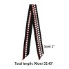 Allegra K Women Polka Dot Heart Print Stripes Skinny Double-Sided Neckerchief - 3 of 4
