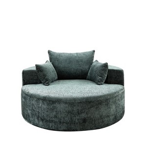 Tiramisubest Upholstered Single Chair Lazy Chair Cloud Chair Ultra Soft, Premium Chenille Fabric Accent Chair for Living Room - 1 of 4
