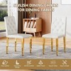 PAGED 4-Pack PU Dining Chairs,Kitchen Chairs with Ergonomic Buckle Backrest & Sponge Cushion,Dining Room Chairs for Kitchen,Living Room - 4 of 4