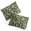 Deny Designs Twin/ Twin Extra Long Avenie Mushroom In Black Forest Comforter and Pillow Sham Green - 4 of 4