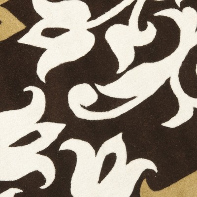 Ivory Round Tufted Handmade Wool and Cotton Rug