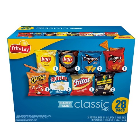 Frito-Lay Snacks Classic Mix Party Size Variety Pack – 28ct - image 1 of 4