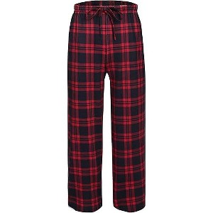 Ekouaer Boys Pajama Pants Long Sleep Soft Elastic Waist Bottoms Plaid Lounge With 2 Pockets 4-14 Years - 1 of 4