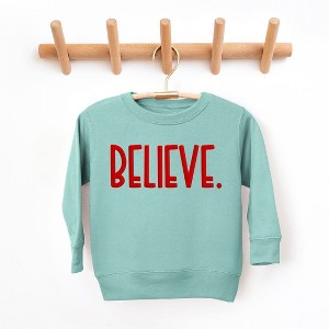 The Juniper Shop Believe Bold Puff Print Youth Ultra-Soft Graphic Sweatshirt - 1 of 3