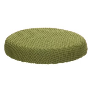 Unique Bargains Round Washable Elastic Bar Stool Cover for Dia 11"-13" Chair - 1 of 4