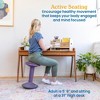 ECR4Kids Sitwell Wobble Stool with Cushion, Adjustable Height - 3 of 4