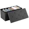 NicBex 30" Storage Bench Rectangle Ottoman with Storage Padded Seat Cushion Lounge Box for Bedroom, Entryway - 3 of 4