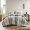 Sapphtopaz Comforter Set Bedding Set Boho Waffle Gauze Textured Mixed Weave Cotton Comforter,3 Piece 1 Comforter,2 Standard Shams - 3 of 4