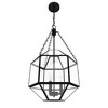 Hunter Fans 13.25" Indria Ceiling Light Rustic Iron Finish - 3 Bulb Dimmable Pendant for Modern & Traditional Spaces - 3 of 4