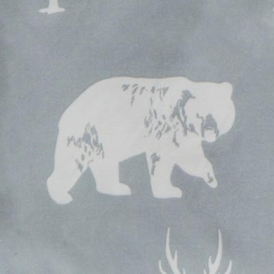 Full Light Grey Forest Animal Microfiber Sheet Set